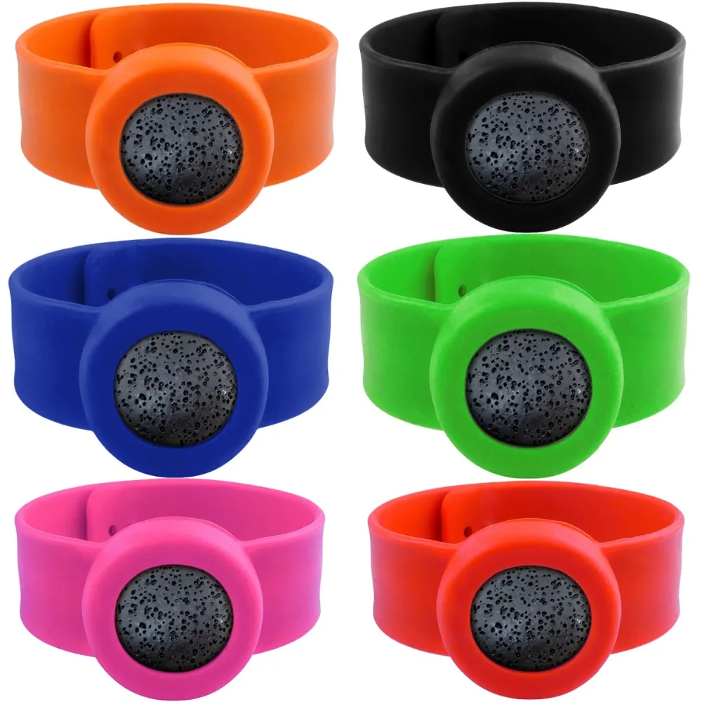 

Kids Adjustable Lava Mosquito Repellent Bracelet Lava Essential Oil Diffuser Bracelet Children Men Women Lava Silicon Bracelets