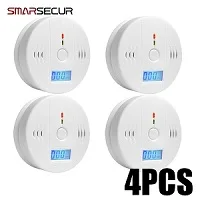 Smarsecur 85dB Предупреждение Высокочувствительный ЖК-дисплей фотоэлектрический независимый детектор угарного газа Сенсор угарного газа сигнализация предупреждающая о возможности отравления детектор - Цвет: COx4pcs
