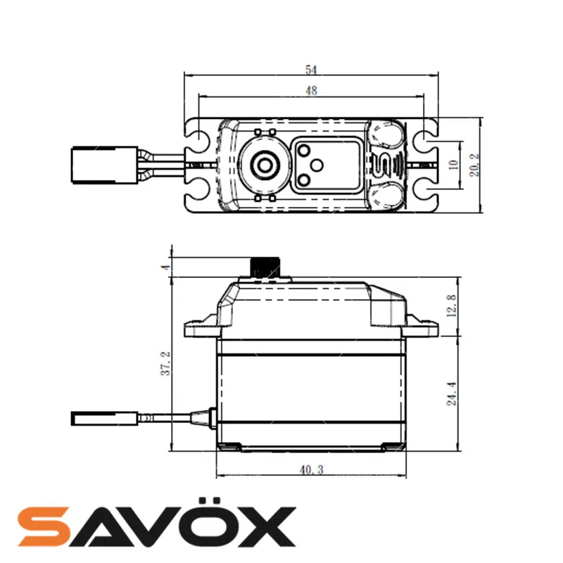 Savox SC-1268SG HV с высоким крутящим моментом цифровой стальной сервопривод высокого напряжения