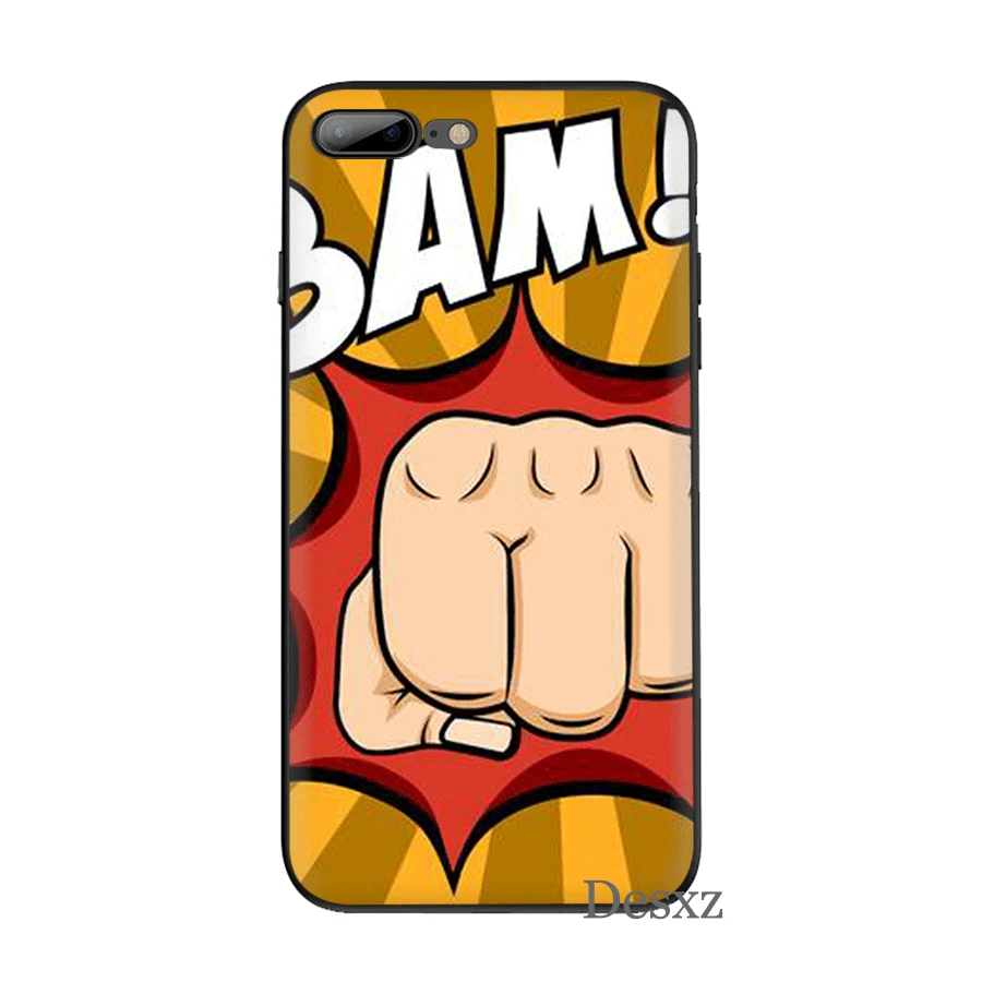 Desxz Силиконовый ТПУ цветной чехол для iPhone 5 5S 6 6s 7 8 Plus XR XS Max X|Чехлы-накладки| |