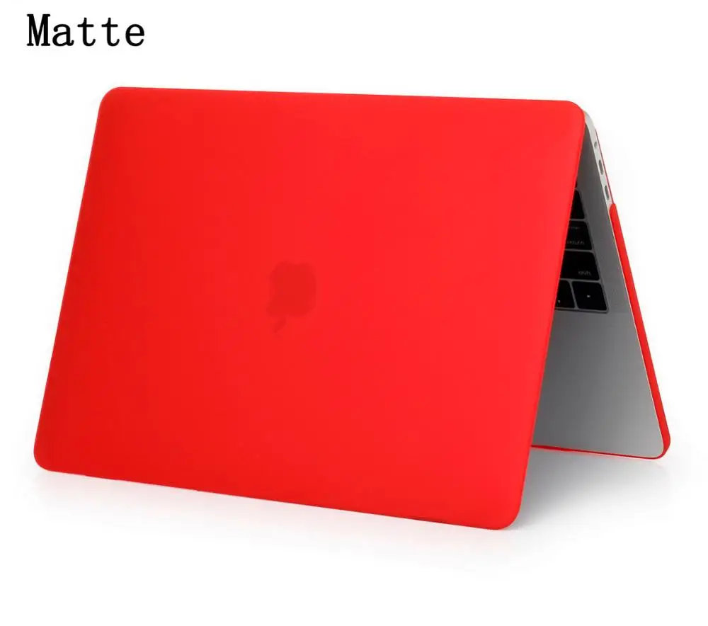 Matte Red Чехол HQ с цветной печатью для Apple Macbook Air Pro retina 11 12 13 15, A1932, New Air Pro 13,3 15,4 дюйма с сенсорной панелью - Цвет: Matte Red