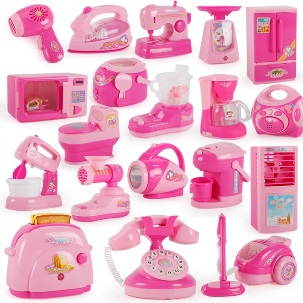 

Children Mini Kitchen Fridge/Juicer/Rice Cooker Kids Pretend Cook Play Toy Simulation Kitchen Utensils Toys Set Children Gifts