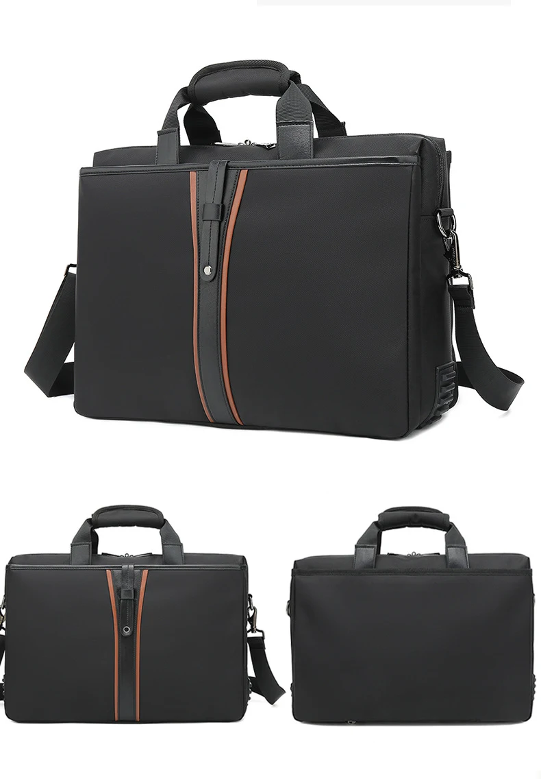 Для мужчин Бизнес ноутбук сумка через плечо сумка 15 15,6 дюймов Водонепроницаемый Мужской PC Компьютерная сумка, чехол для переноски