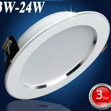 3 года гарантии 12В AC85-265V светодиодный светильник 3 Вт 5 Вт 7 Вт 9 Вт 12 Вт 15 Вт 18 Вт 21 Вт 24 Вт