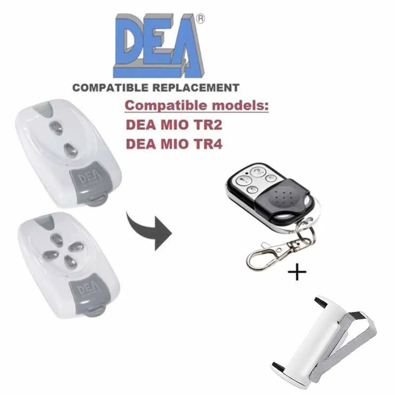 

1pcs FOR DEA MIO TR2, TR4 Rolling Code Compatible Remote Control 433.92MHz