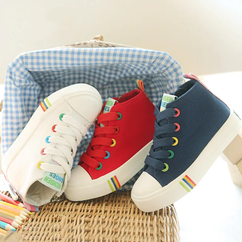 Baratos Zapatos de los niños zapatos de lona para ayudar a los niños y niñas zapatos ocio zapatos primavera 2016 zapatos blancos