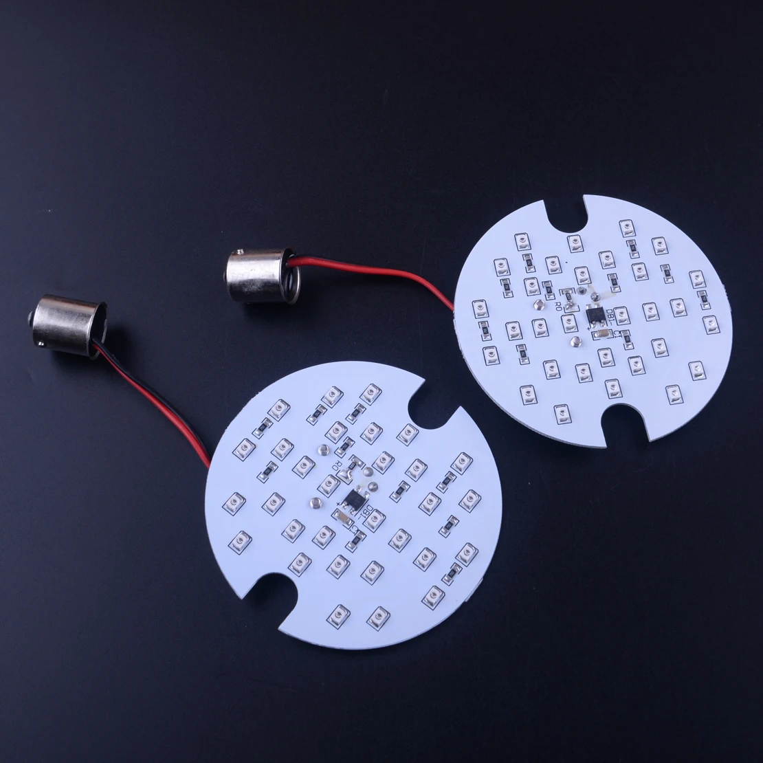 

beler 2pcs White LED Daytime Turn Signal Panel Running Lights 1157 Inserts Fit For Harley Davidson 2010 2011 2012 2013 2014