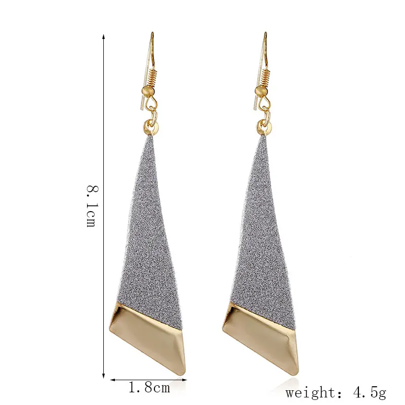 Женские серьги подвески Brincos longos para mulheres из серебра/золота с кристаллами и