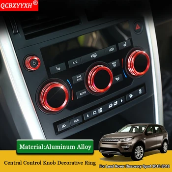 

QCBXYYXH Car Styling Car Central Control Air Conditional Control Switch Knob Case Ring For Land Rover Discovery Sport 2015-2018