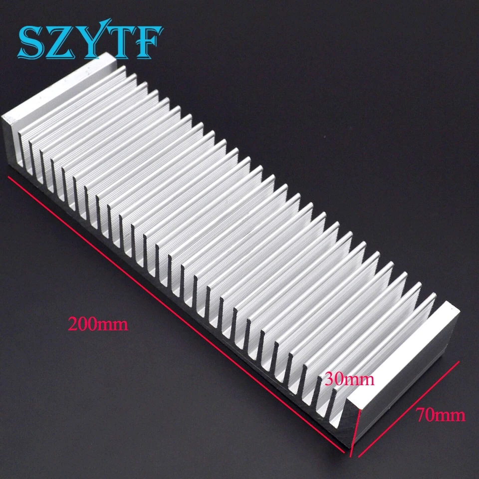 1pcs Heat sink 200*70*30MM (silver) high-quality ultra-thick aluminum radiator