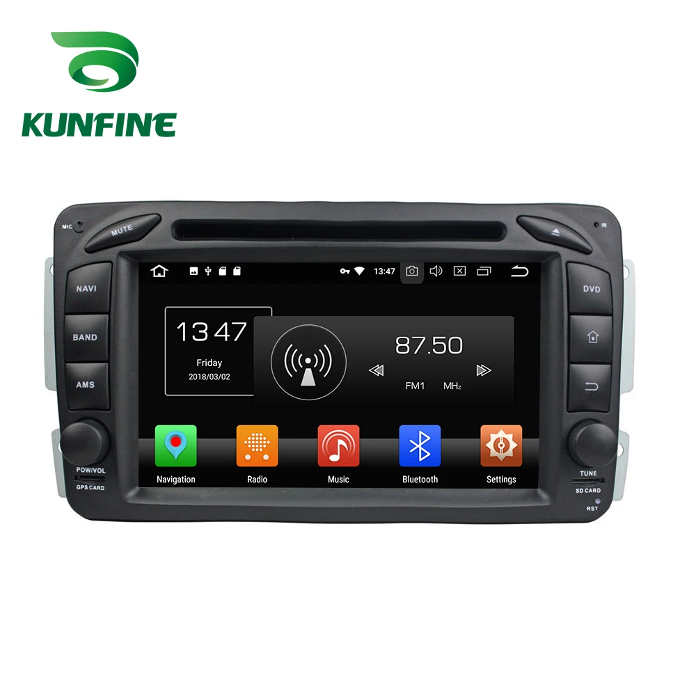 

KUNFINE Quad Core 2GB RAM Android 8.1 Car DVD GPS Navigation Multimedia Player Car Stereo For Benz A-W169 2005-11 Radio Headunit