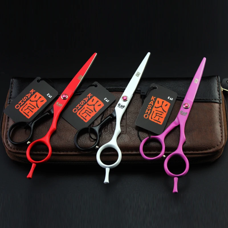 

4 colors Professional KASHO Hair Scissors Cutting &Thinning Set scissors Barber hairdressing scissors
