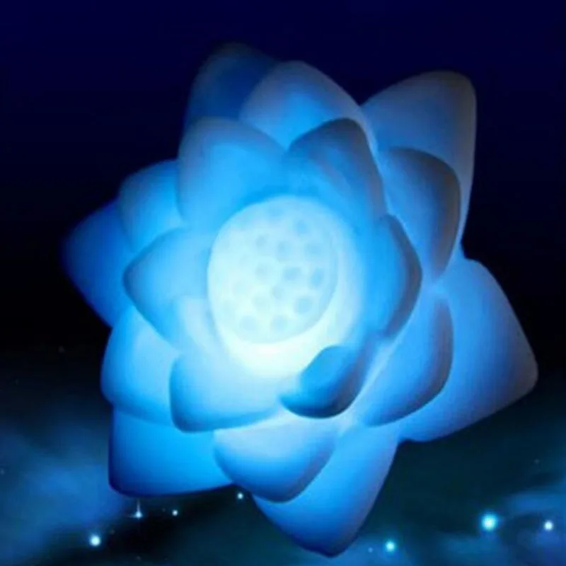 

200pcs Romantic Colorful Changed Lotus Wishing Light Lamp Lantern For Wedding Party Decoration Free Shipping ZA4545