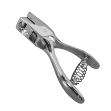 Прорезной Дырокол ID карты значок фото штемпель ручной металлический стальной инструмент серебро