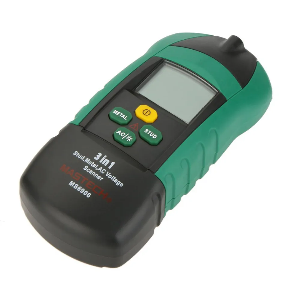 

MASTECH MS6906 3 in 1 Multi-function Stud Metal AC Voltage Scanner Detector Tester Thickness Gauge w/ NCV Tester +Wood detector
