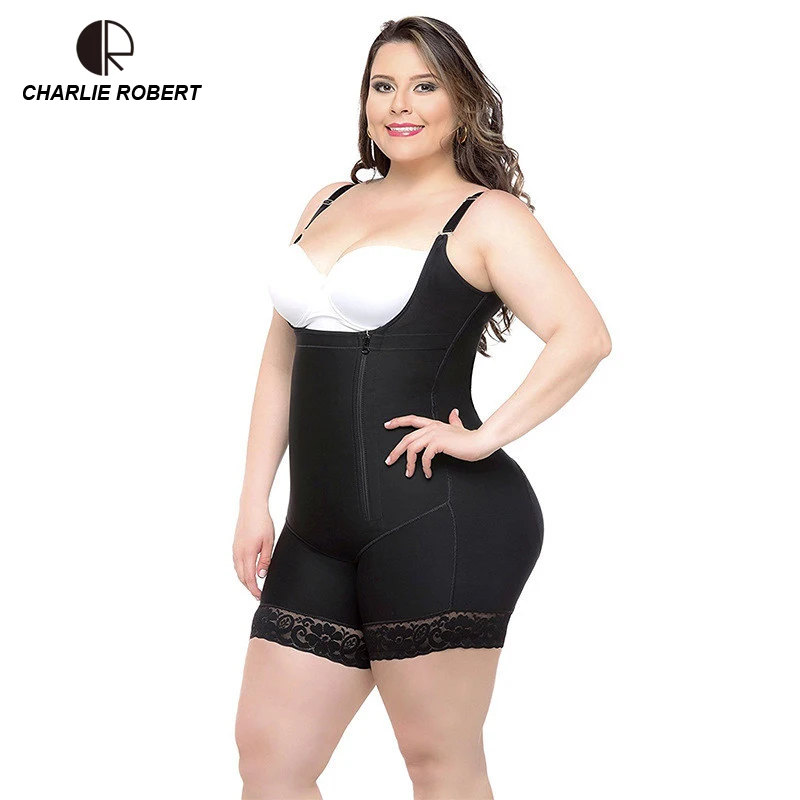 CR размера плюс 5XL 2019 латексный женский корректор фигуры после липосакции пояс с