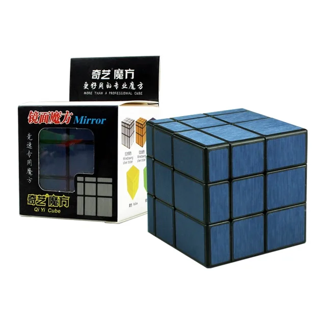 Зеркальный куб, профессиональная для магический куб, 3x3x3, Cubo Magico ntistress игрушка-головоломка Нео Куб Волшебные для детей раннего образования игрушки - Цвет: blue