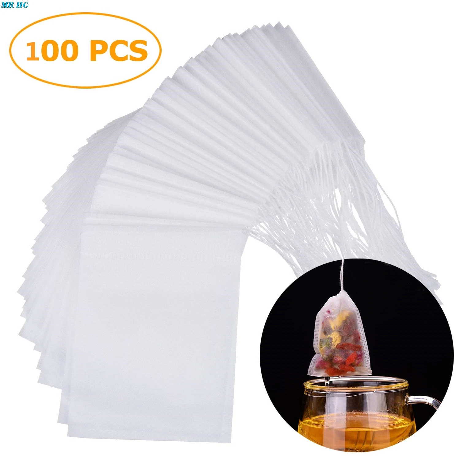 PLA Biodegraded Empty Tea Filter Bag Corn Fiber Safety Food Grade