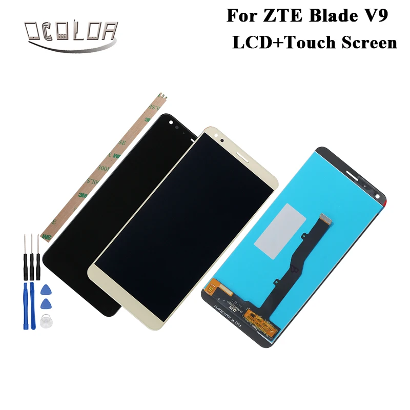 

ocolor For ZTE Blade V9 LCD Display and Touch Screen +Tools And Adhesive 5.7 Inch For ZTE Blade V9 Mobile Phone Accessories