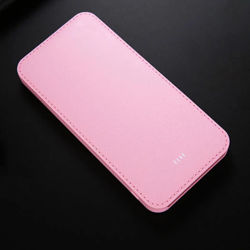 

Ultra-thin Leather Texture Power Bank DIY Kit 5.5 Inches Dual USB Output Mobile Power Case Module External Battery Box Housing
