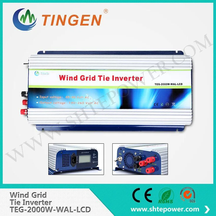 2000w Wind Grid Tie Inverter for wind turbine generator 3phase ac 45