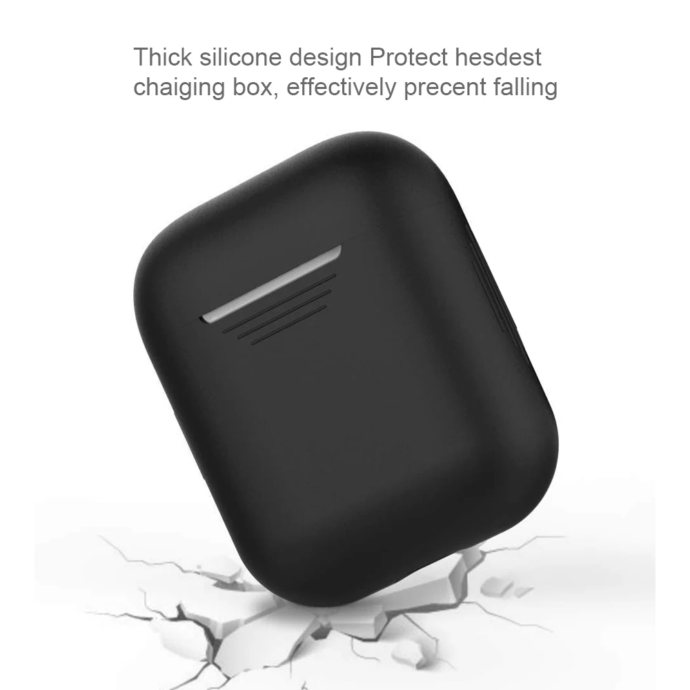 Мягкий силикон для AirPods Bluetooth беспроводные наушники чехол Защитный чехол для Apple Air Pods зарядная коробка Acce