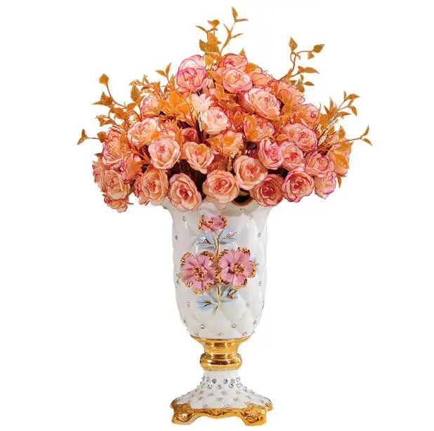 European-style ceramics creative landing large vase luxury decorations