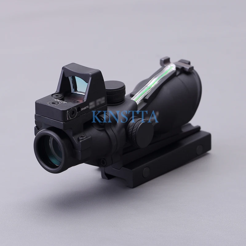 KINSTTA Военная линза для винтовки стиль ACOG 4X32 источник из настоящего Красного