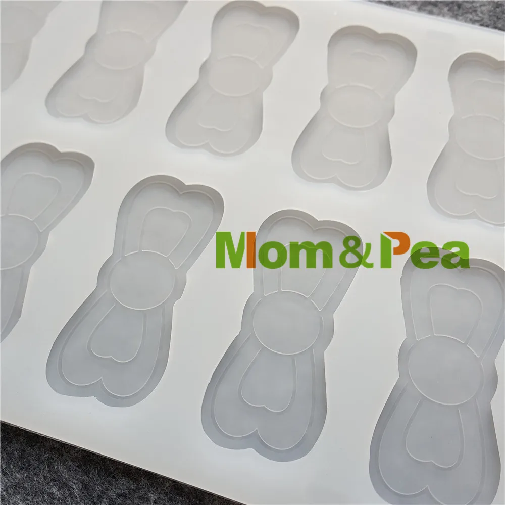 Высококачественная силиконовая форма Mom &amp Pea CX149 в форме бантиков для шоколада