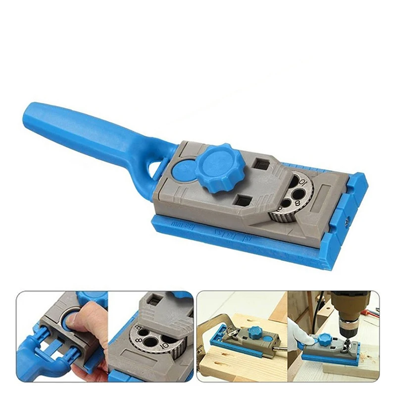 

1PC Pocket Jig Drill Guider Drill Straight Holes & Oblique Holes for Woodworking