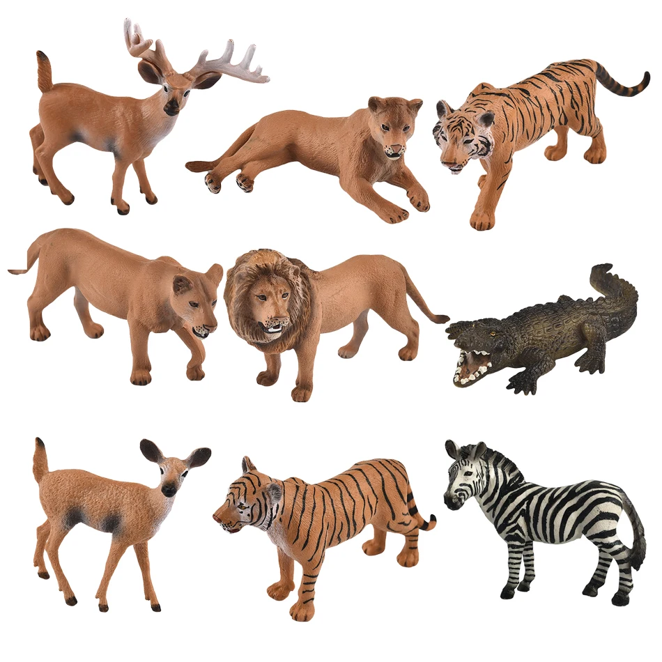 

11 style Simulation Lion Tiger Deer Moss Micro World Bonsai Garden Small Ornaments Landscape Home decoration Accessories