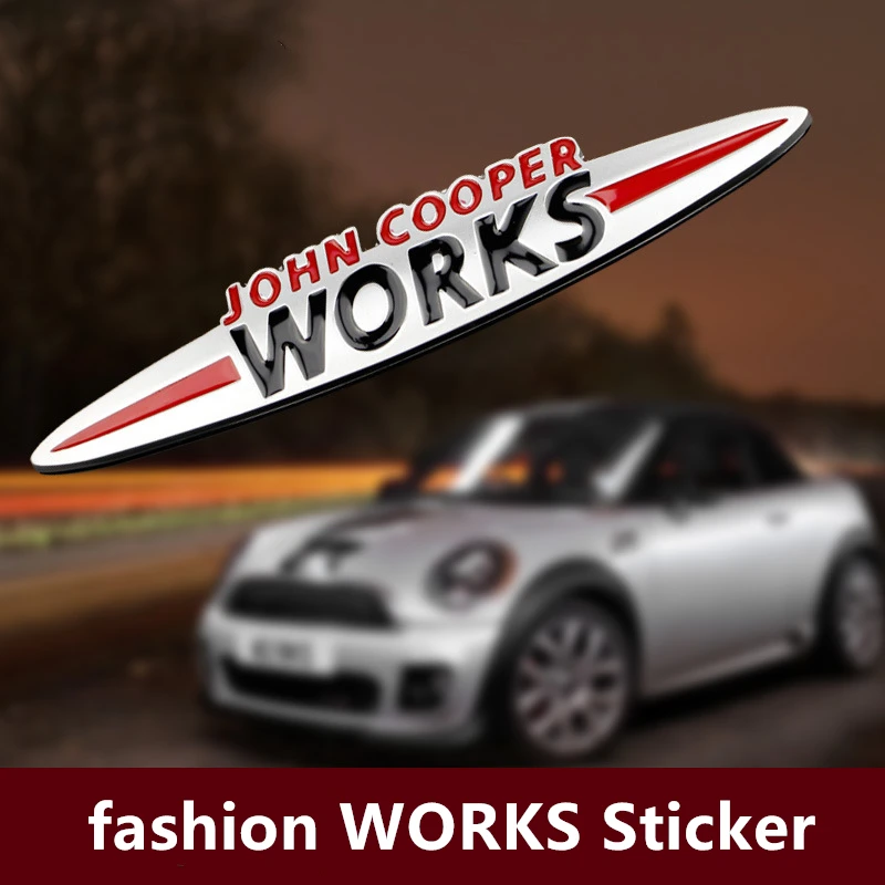 

MINI JCW John WORKS Sticker Emblem Decor For Mini Cooper One Countryman R50 R52 F55 F56 R55 R56 R60 F60 Car Accessories