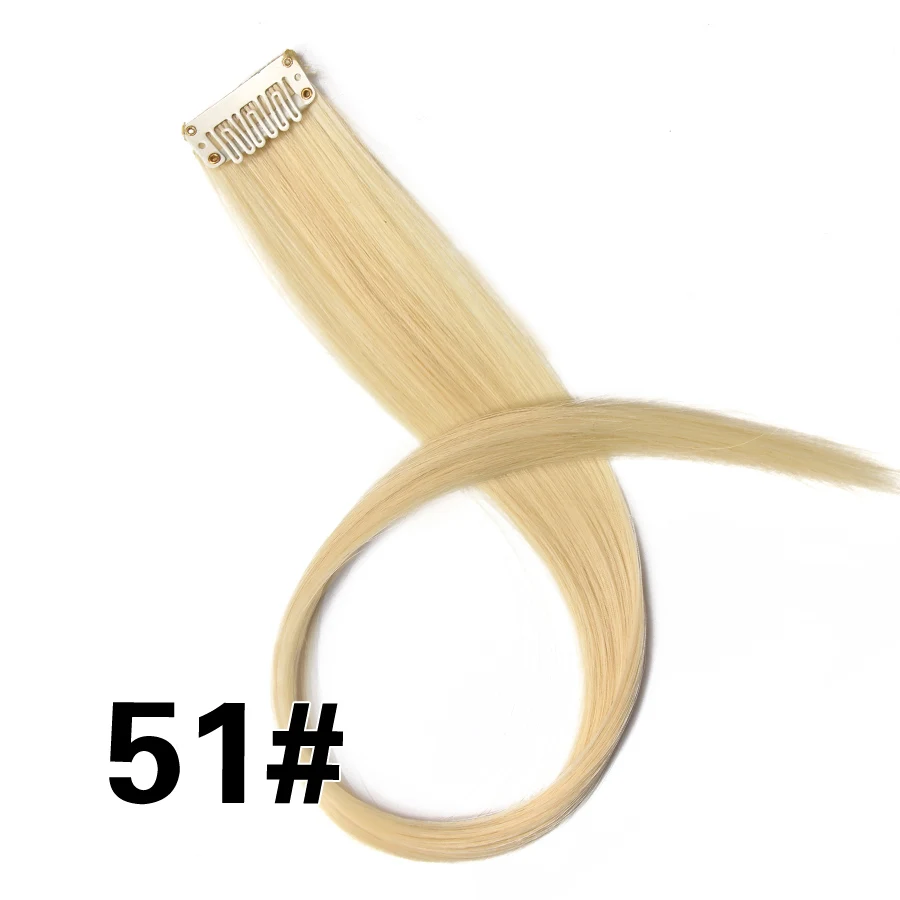 Alileader волосы для наращивания, 1 шт./лот, синтетические волосы на заколках, 30 цветов, 20 дюймов, 50 см, длинные волнистые волосы для женщин и девушек - Цвет: 1B/Глубокий Серый