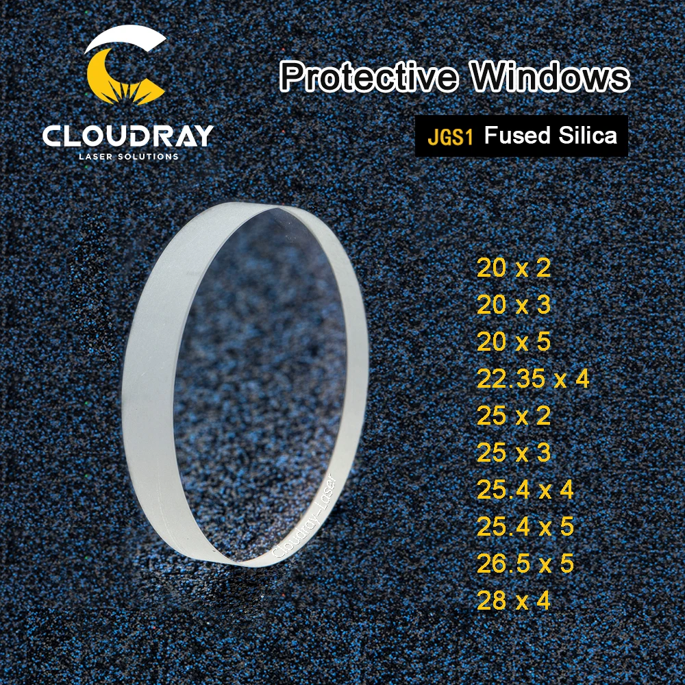 Cloudray Protective Windows D20 D29 Series плавленый кварцевый диоксид кремния для волоконного