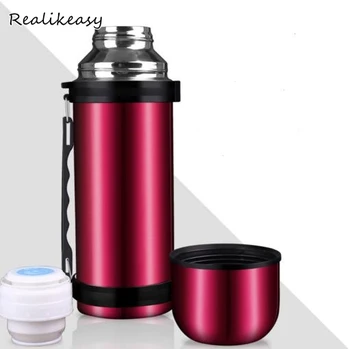 

Brands Thermo Mug Thermos Cup 1.1L Stainless Steel Travel kettle Thermos insulated Mug Thermal water bottle vacuum flask Cup