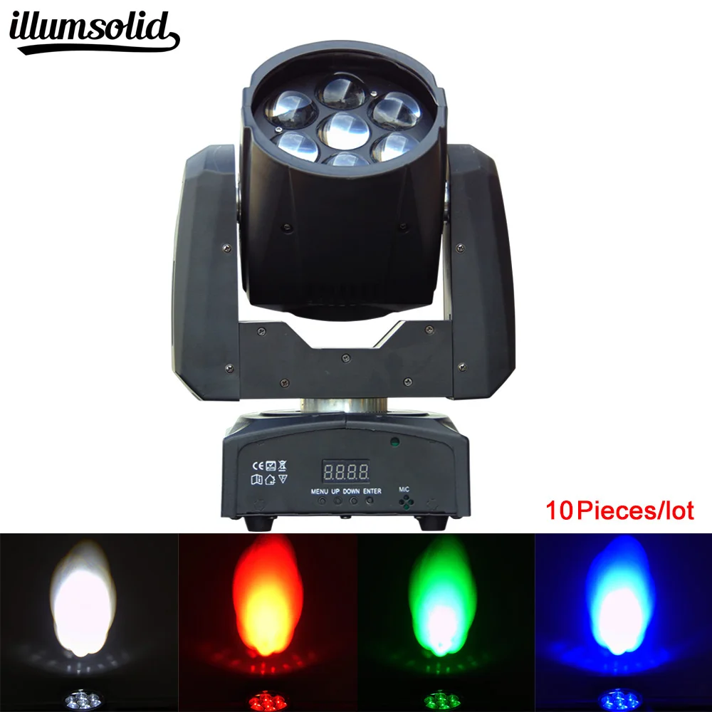 

10pcs/lot zoom stage light 7*12W RGBW 4IN1 LED light beam Moving Head for DJ lighting