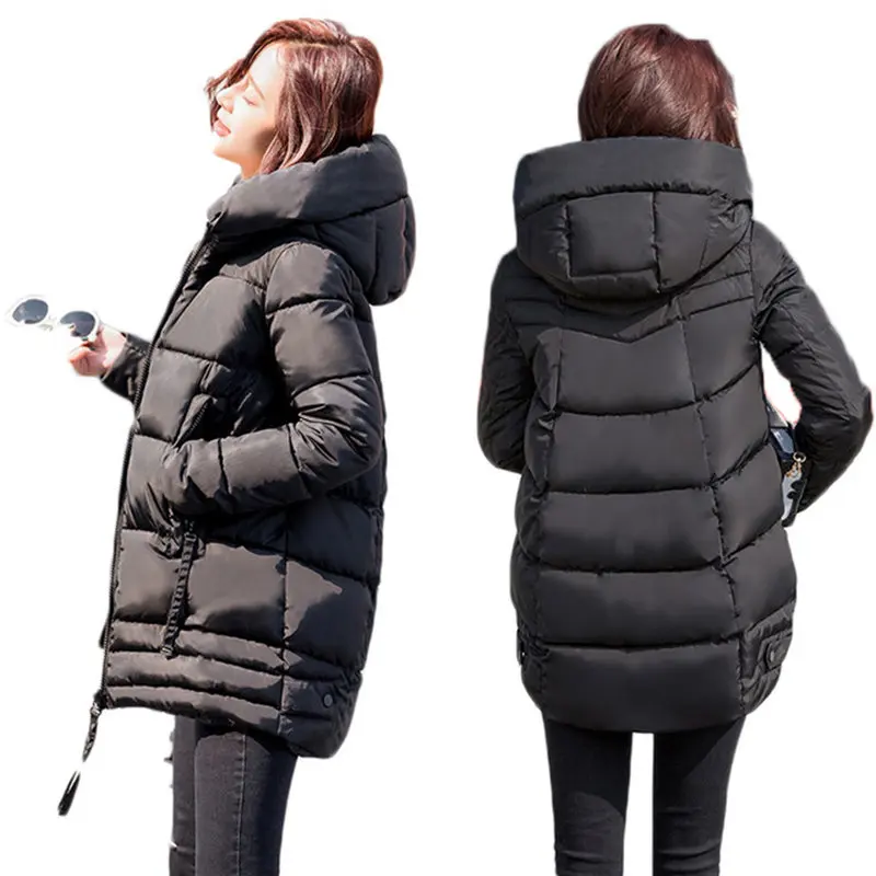Winter Jacket Women Parka Casual Long Sleeve Down Cotton Plus Size Jacket Coat Outerwear Thick Hooded Slim Tops Jacket Coat Q589 Winter Jacket Women Parka Casual Long Sleeve Down Cotton Plus Size Jacket Coat Outerwear Thick Hooded Slim Tops Jacket Coat Q589