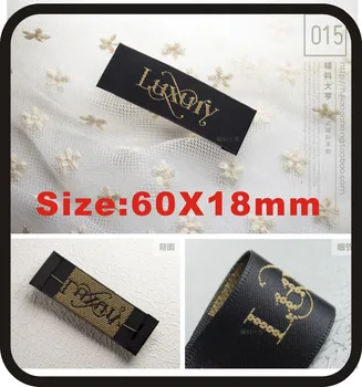 

Luxury clothes lables,60X18mm this is stock labeL, if your need your name label contact me please
