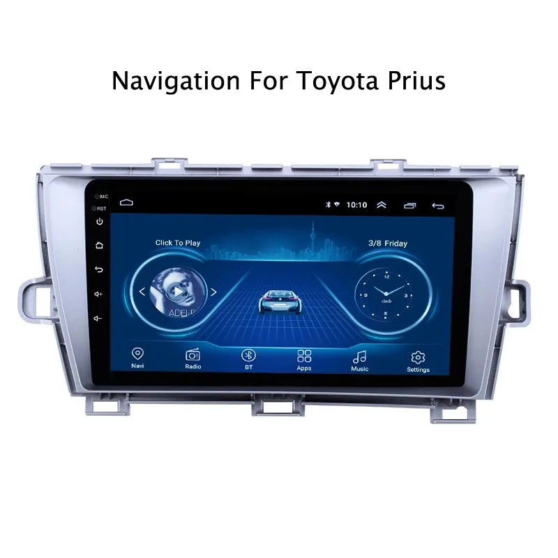 Ectwodvd 9 дюймов Andriod 8 1 Автомобильный gps навигация для Toyota Prius LHD 2009 2013 автомобильный