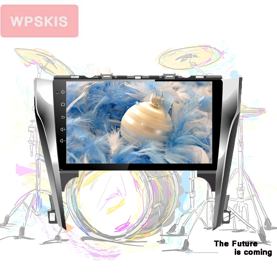 Best Octa Core Android 9.0 Car video dvd player for Toyota Camry 2012 2013 built-in 3/4g wifi bluetooth gps monitor steer wheel dab+ 1