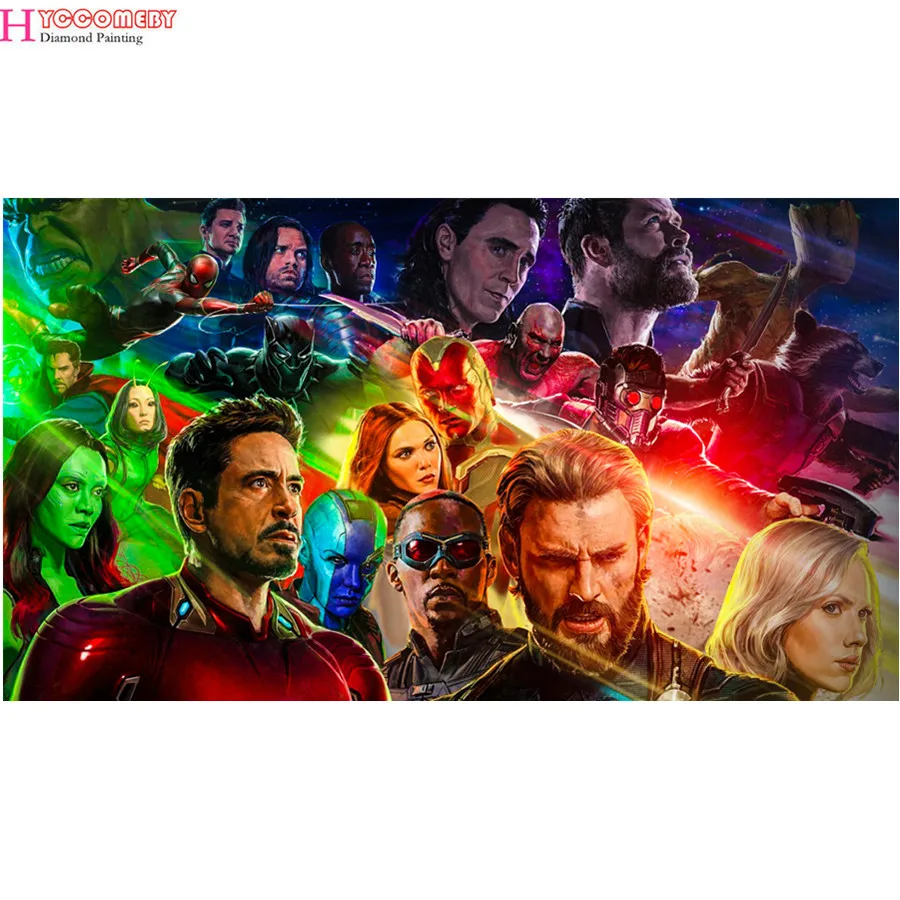 

5d DIY Diamond Painting full square Cross Stitch people Movie Avengers: Infinity War Diamond Embroidery Diamonds Decorative gift