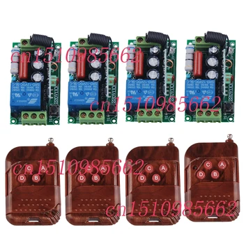 

Wireless Remote Control Switch 220V 1ch Lighting Control Power Switch 4 Receiver & 4 Transmitter Learning Code smart home z-wave