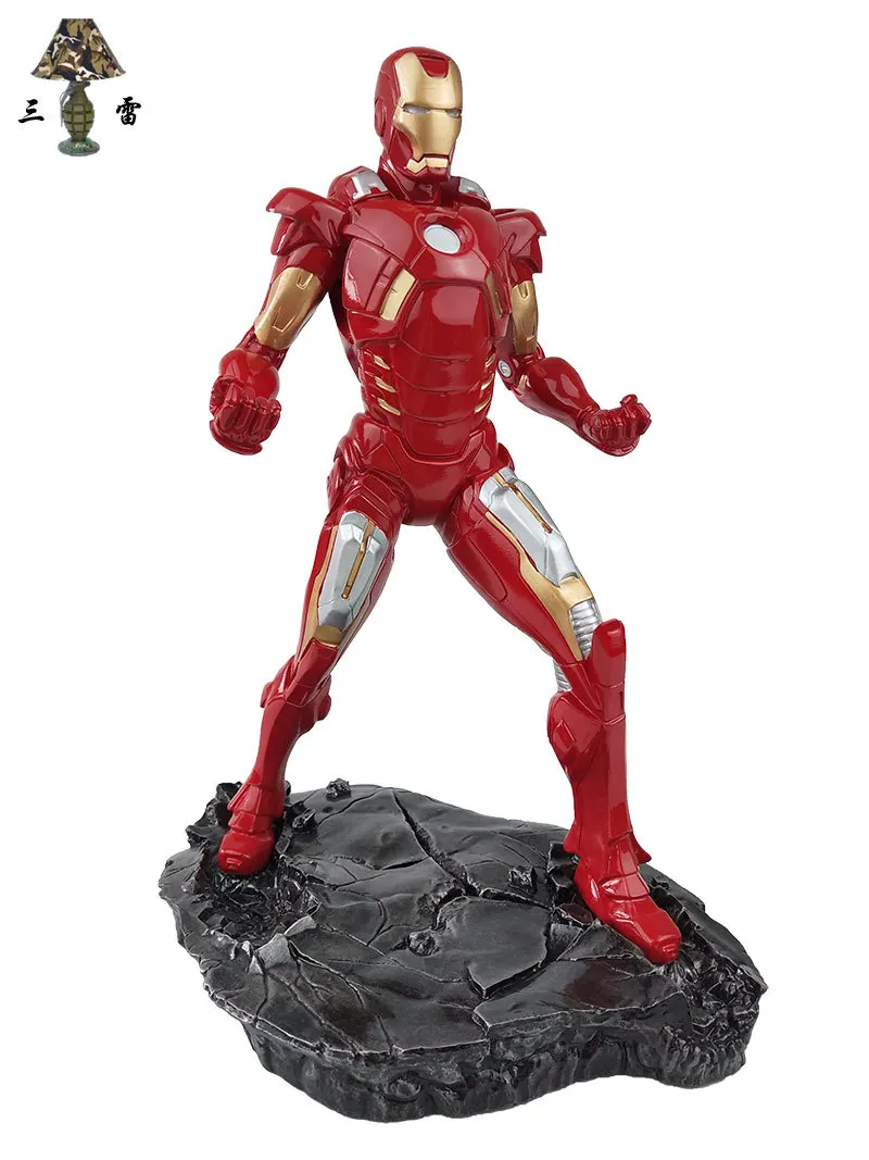 

Marvel Avengers Infinity War Iron Man Mark 7 Resin Ironman Statue PVC Action Figures Toys 31cm