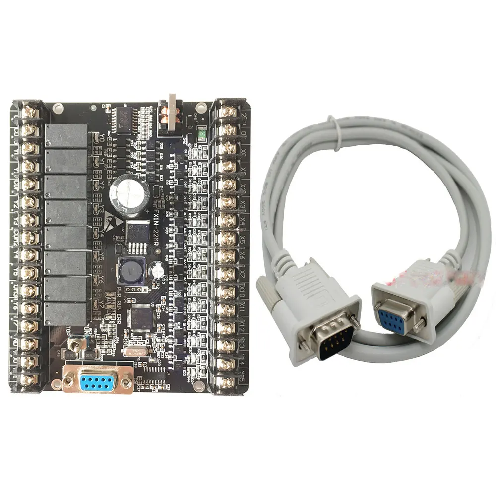 

FX1N LE1N 20mr 22mr stm32 14 input 8 relay output point fx2n plc board 2AD(0-20MA)