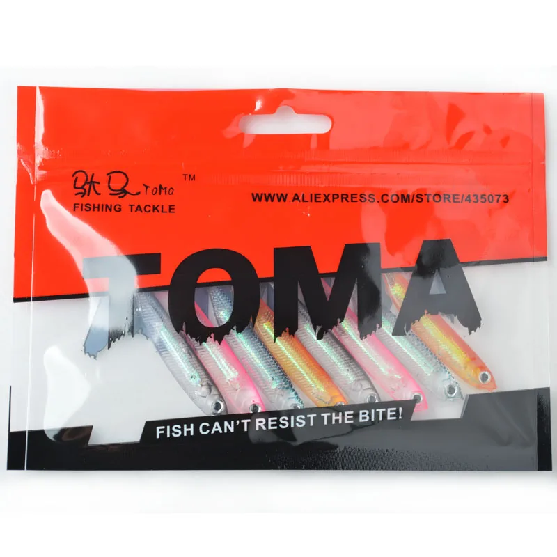 Мягкая рыболовная приманка TOMA 8 шт./лот 2 г/7 5 см|bait fish lure|fishing lurepesca soft lures |