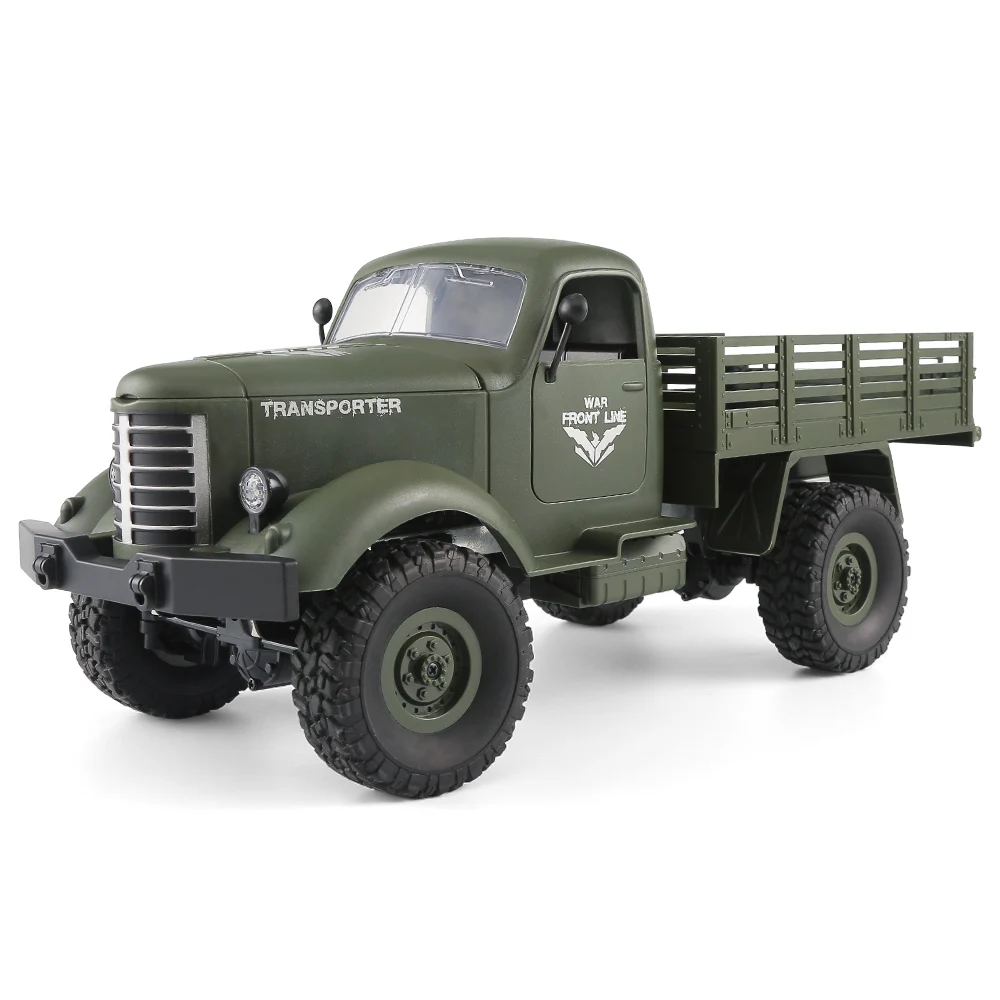 

JJR/C Q61 Cool RC Car 1/16 2.4G 4WD RC Off-road militar Car Truck Transporter RTR Children Gift Kids RC Toys Vehicle