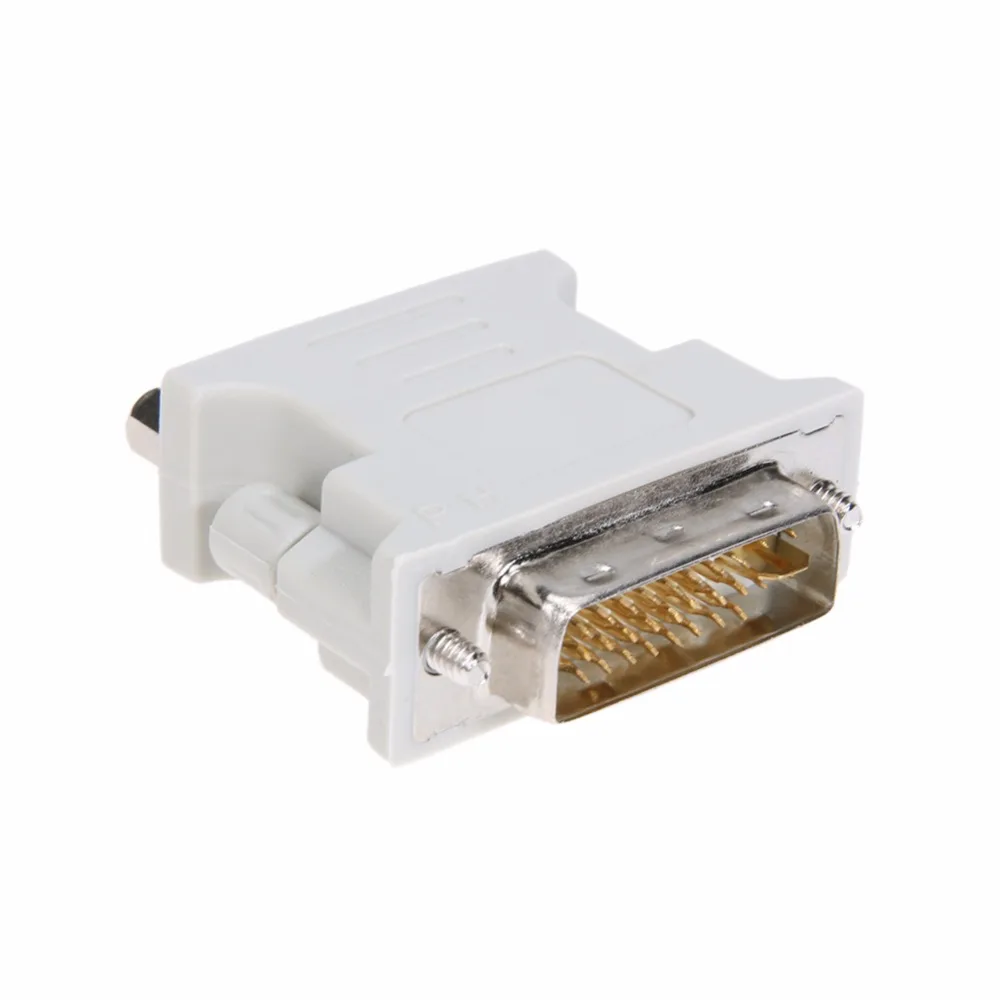 Адаптер DVI VGA конвертер 24 + 5 Pin папа Женский 1080P видео для HDTV монитора компьютера ПК