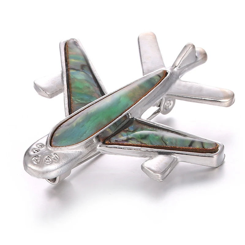 Alloy Airplane Brooch Pins Plane Luxury Brand Brooches Costumes