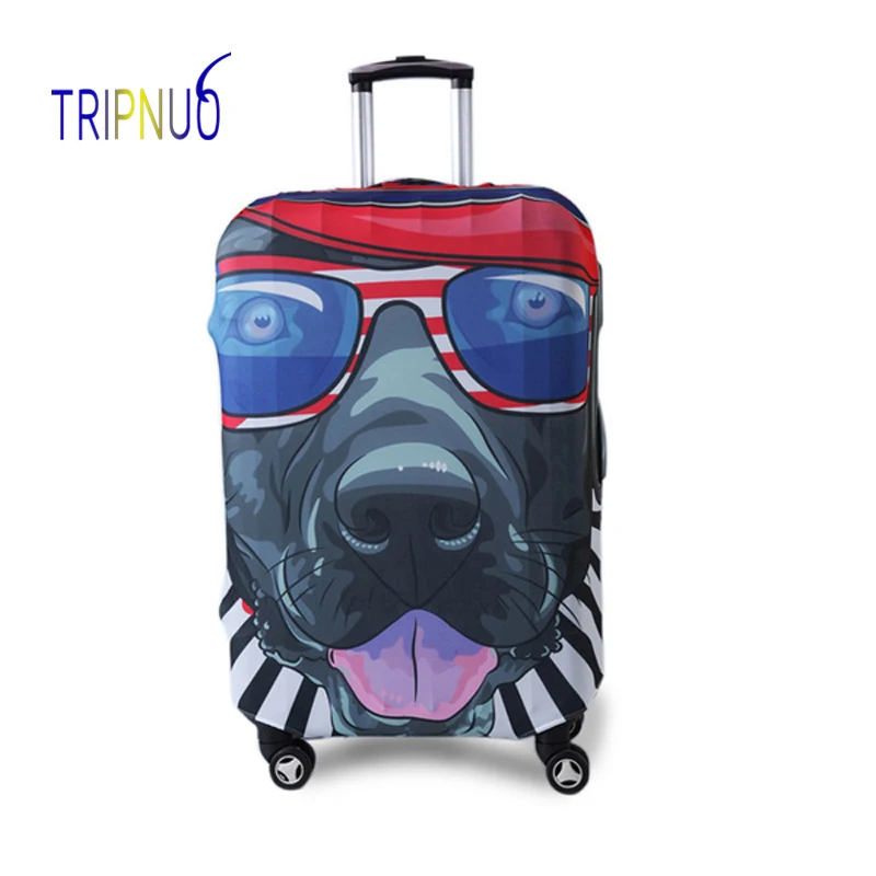 

TRIPNUO Hip Hop Dog Cover for Suitcase Travel Elasticity Luggage Protective Covers Elastic Travel Accessories Trolley Cover