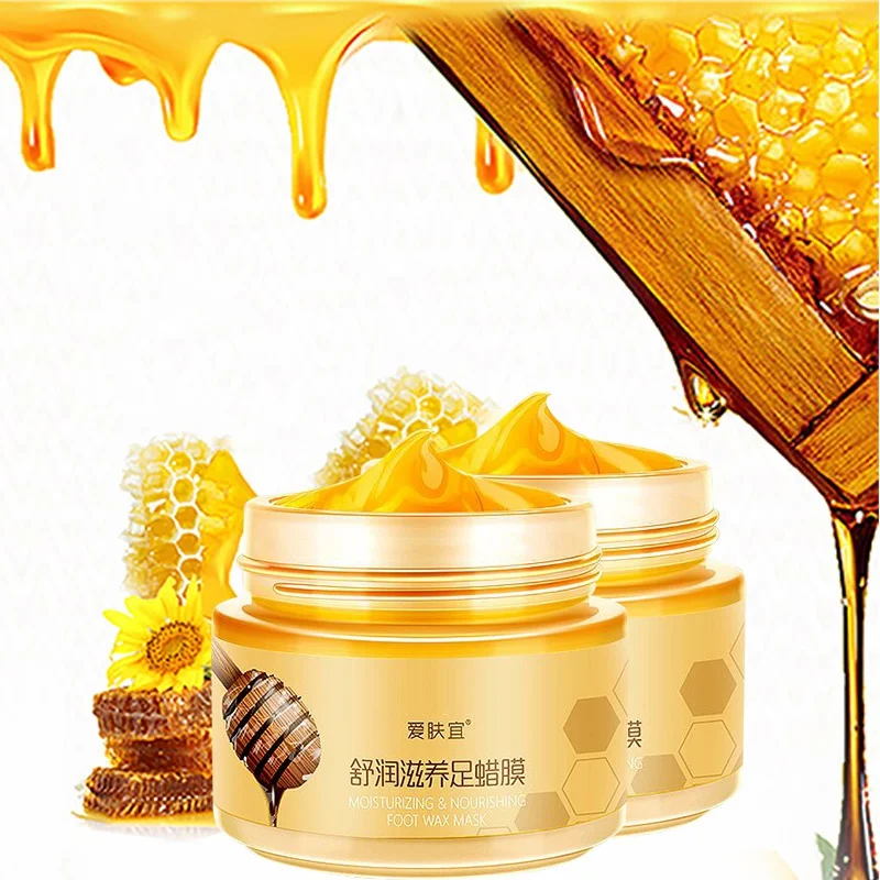 

Honey Hand Foot Wax Milk Cream Whitening Nourish Moisturizing Hydrating Remove Dead Skin Care
